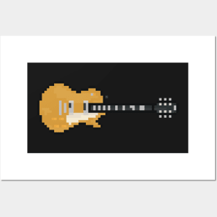 Pixel Slack Goldtop Guitar Posters and Art